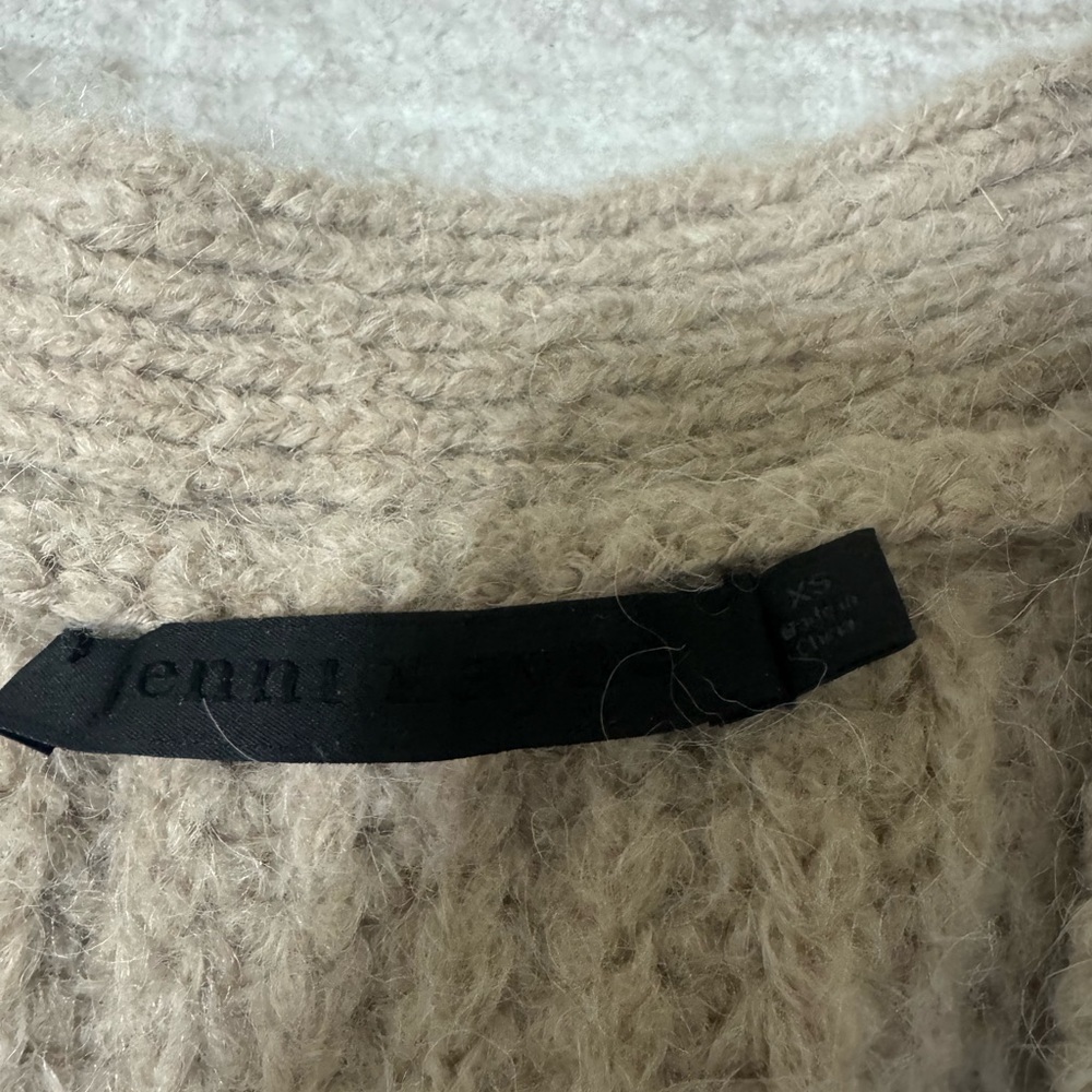 Jenni Kayne Alpaca cocoon cardigan size xs taupe - Picture 3 of 4